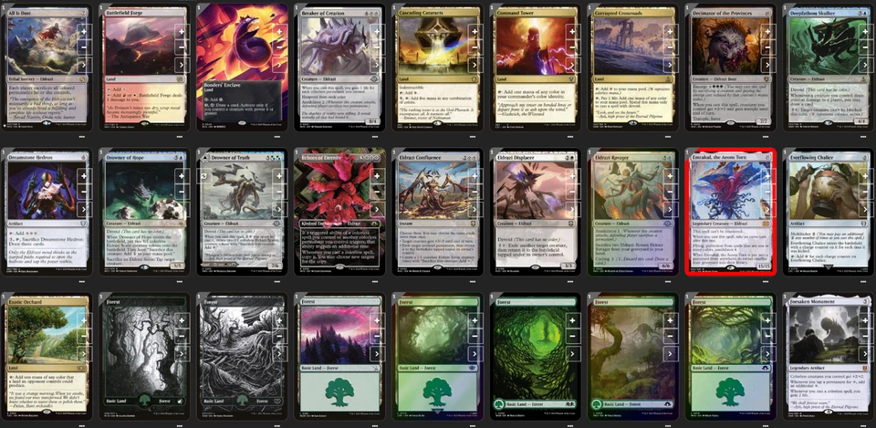 EDH Eldraza Ulalek Rainbow MTG Deck w/ Deckbox and Sleeves - Image 2 of 4