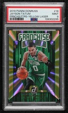 2019 Donruss Franchise Features Holo Yellow Laser 17/25 Jayson Tatum PSA 9 04cw