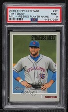 2019 Topps Heritage Minor League Edition Tim Tebow #32 PSA 9 MINT 1c7