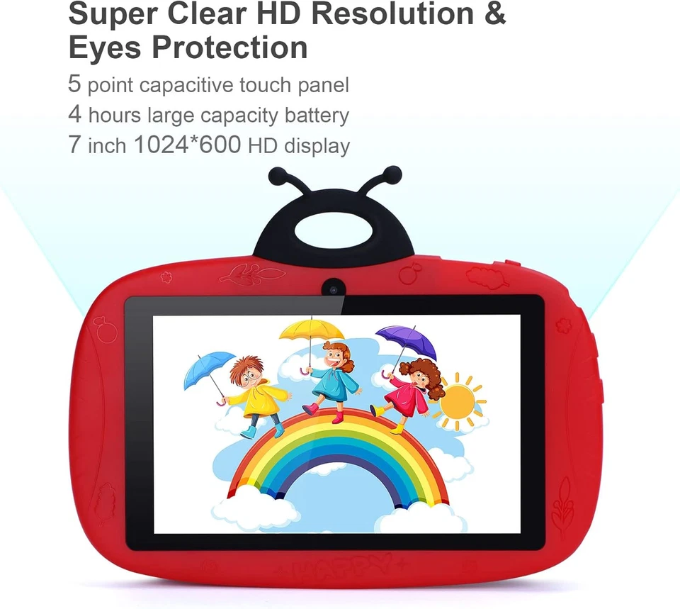 Tablet Bambini,7 Pollici Tablets per Bambini Con Android 12/IWAWA/IPS/32GB Stora - Immagine 3 di 4
