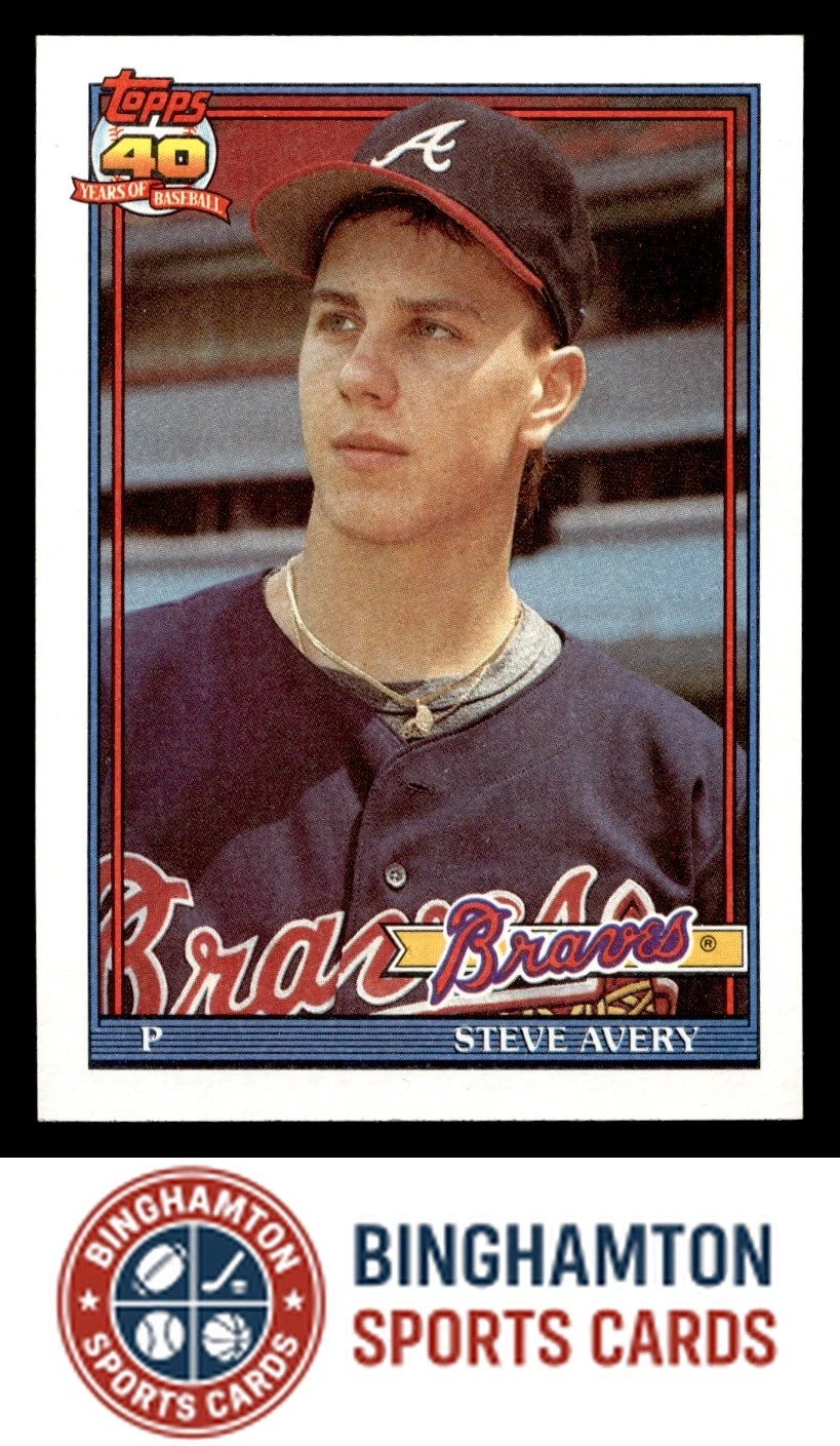 1991 Topps Baseball Card #227 Steve Avery Atlanta Braves