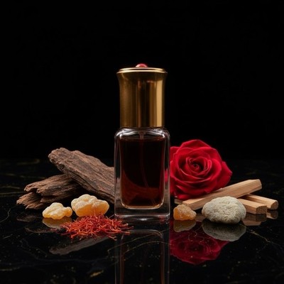 The Night. Concentrated Rare Oud Perfume Oil/ Attar Oil. No-Alcohol 12ml Roll-On