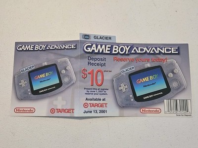 Unredeemed Game Boy Advance GBA Console System Reservation Gaming Memorabilia