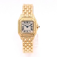 MODERN LADIES PANTHERE DE CARTIER QUARTZ WRISTWATCH 18K YELLOW GOLD SIZE 6.25