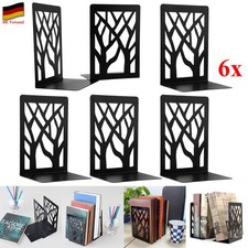 6x Metall Ständer Buchstützen Buchstütze B...