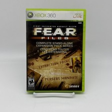 FEAR Files Complete Stand Alone Expansion Pack Series Xbox 360 Tested Clean Disc