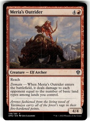 MTG Dominaria United Card DMU 138/281 C Meria's Outrider