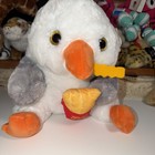 Belly Buddy Seagull Large Soft Plush Stuffed Animal Eating French Fries — photo 2