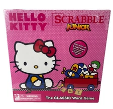Hello Kitty Sanrio Scrabble Junior Grow With Me 2-Sided Board Game 2014 ~ Sealed
