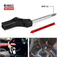 Car Gear Shift Knob Extender Shifter Extension Stainless Steel Adjustable Black