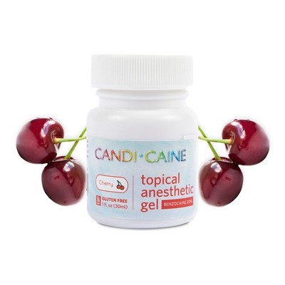 CandiCaine Topical Anesthetic Gel for Tooth Pain Relief 1 Fl Oz 7 Flavors