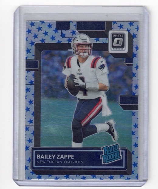 2022 Panini Donruss Optic Rated Rookie Stars Prizm Bailey Zappe #229 Rookie RC
