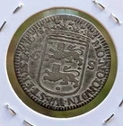 RARE !!! 1678 Dutch Netherlands VOC 6 Stuiver Ship West Frisia Silver Coin_a842