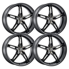 Set-4 2crave N38 18x8 5x105 35mm Gloss Carbon Black Wheels Rims 18 Inch Set-4 2crave N38 18x8 5x105 35mm Gloss Carbon Black Wheels Rims 18 Inch