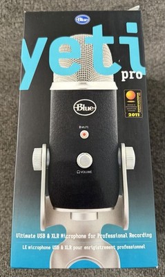 Blue Yeti Pro USB/XLR Condenser Microphone Rare Pro Rec 988-000092 - Open Box