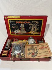 Vtg 1938 Gilbert Erector Set No. 8 1/2 In Original Metal Box Giant Ferris Wheel