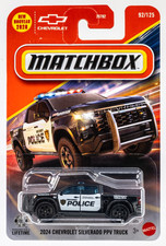 2026 Matchbox #92 2024 Chevrolet Silverado PPV Truck POLICE | FSC