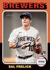 Sal Frelick (21) 2024 Bow Chrome Heritage Topps MILWAUKEE BREWERS RC Lot A26