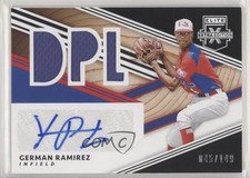 2020 Elite Extra Edition DPL Material Signatures Black German Ramirez Auto 1u6
