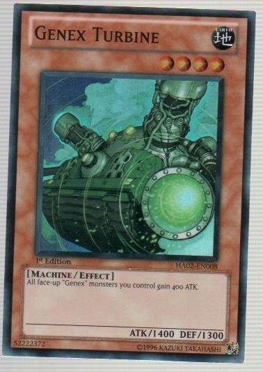 Genex Turbine - HA02-EN008 - Super Rare - 1st Edition - Lightly Played