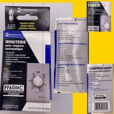 INTERMATIC FF60MC AUTO SHUT-OFF TIMER, New 60 Min SPST SINGLE POLE SINGLE GANG