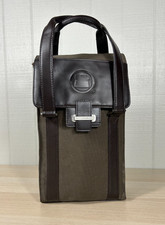 Bolso de Mano Cutter & Buck American Classic Wine Valet Cuero y Lona 2 Botellas