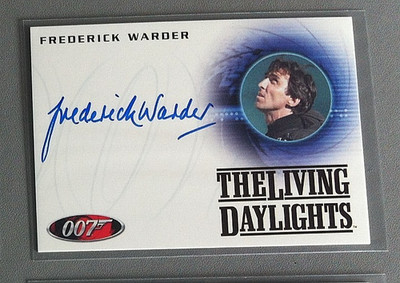 2010 James Bond Heroes and Villains A154 Frederick Warder Autogrammkarte