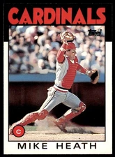 1986 Topps Traded Mike Heath . St. Louis Cardinals #46T