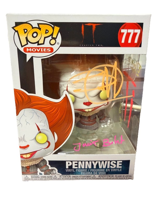 Pennywise Funko Pop Signed By Javier Botet COA