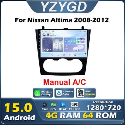 Android Auto For Nissan Altima 2008-2012 Carplay GPS Navigation Car Stereo Radio