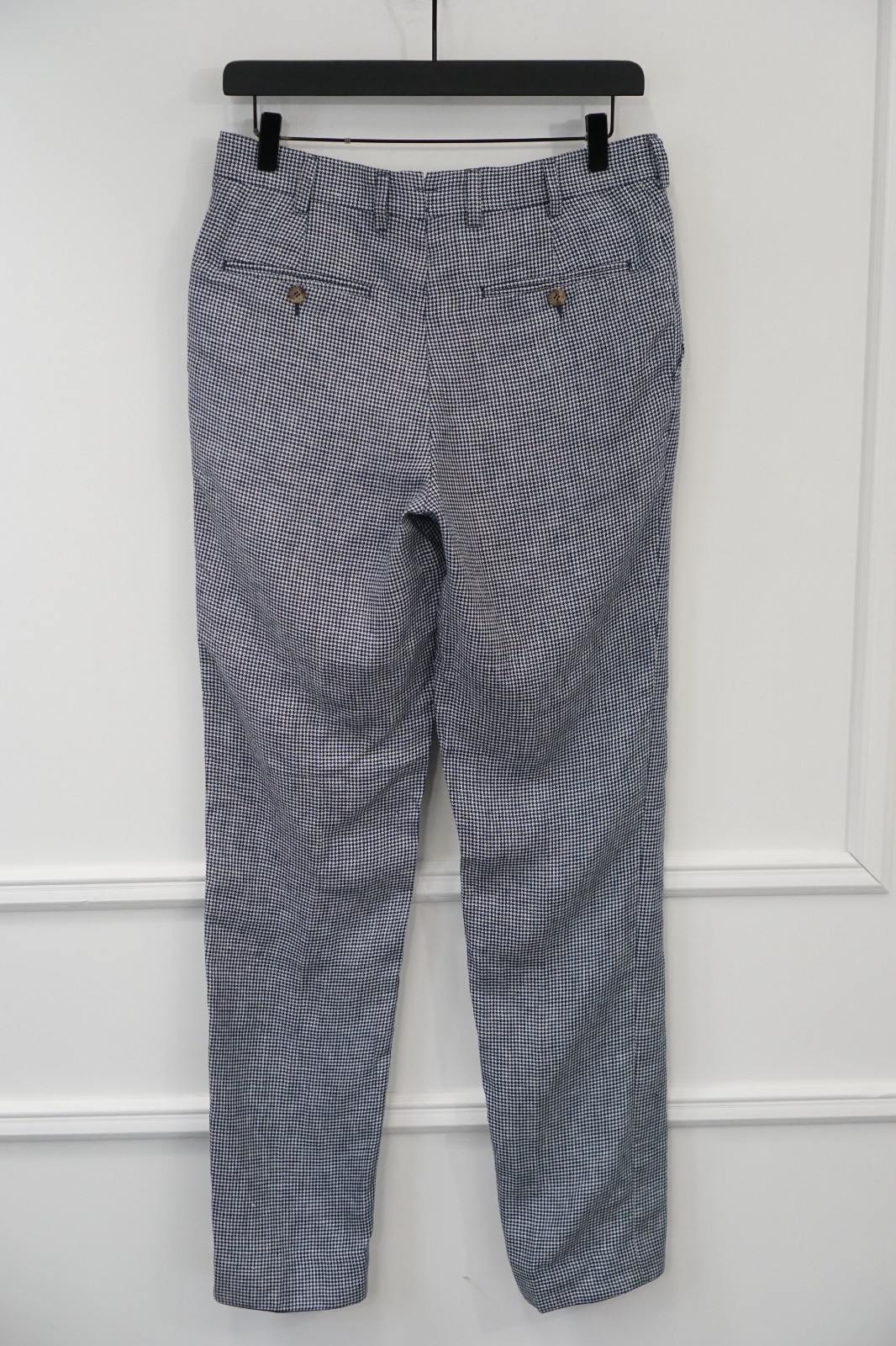 Men Suitsupply Pants Blue 100% Linen Size EU44 UK/US34 image 2