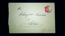 ʘ Jugoslawien 1950er Samobor–Loću Bedarfbrief Tito 1,50D (Briefmarken 5.53)