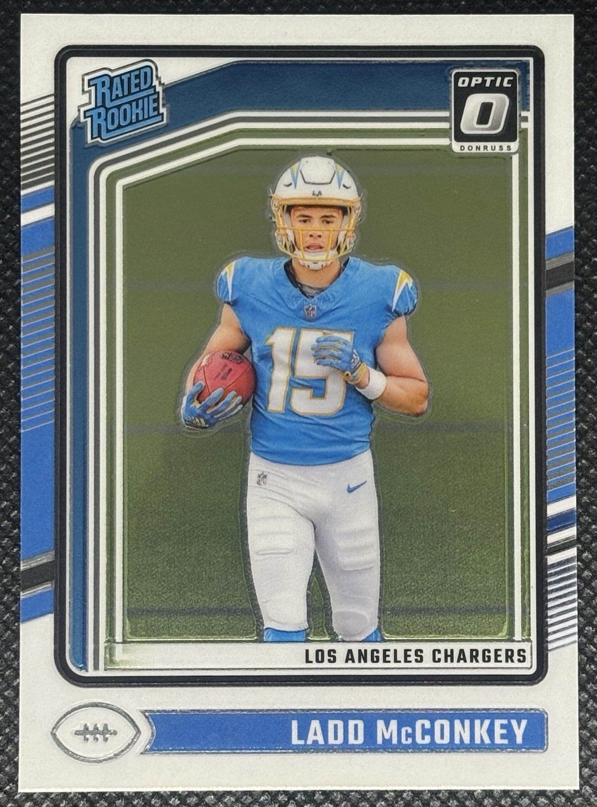 Ladd McConkey 2024 Panini Donruss Optic #266 Rated Rookie RC Chargers