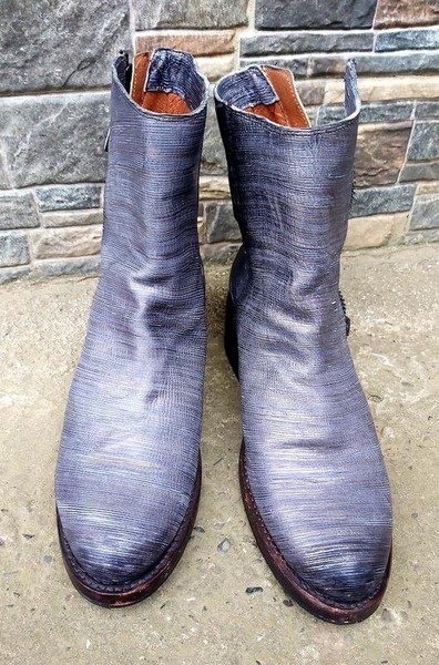 Women Frye Boots Grey Leather 40