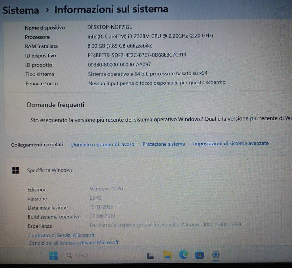 Laptop HP 650 RAM 8GB HDD 1TB + SSD 120GB Notebook Intel Ripristinato Win11 Pro - Immagine 3 di 4