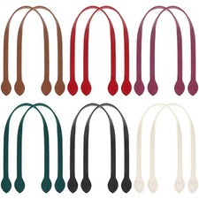 12PCS Bag Handles for Bag Making,23.4" PU Leather Straps for Handbag,Purse Ha...
