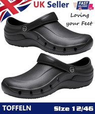TOFFELN EziKlog Safety Clogs Kitchen Chef Nursing Beach Garden Shoes Size 12/46