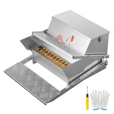 Uimoso Automatic Poultry Feeder 25 lbs Rainproof Design with Treadle and Lid