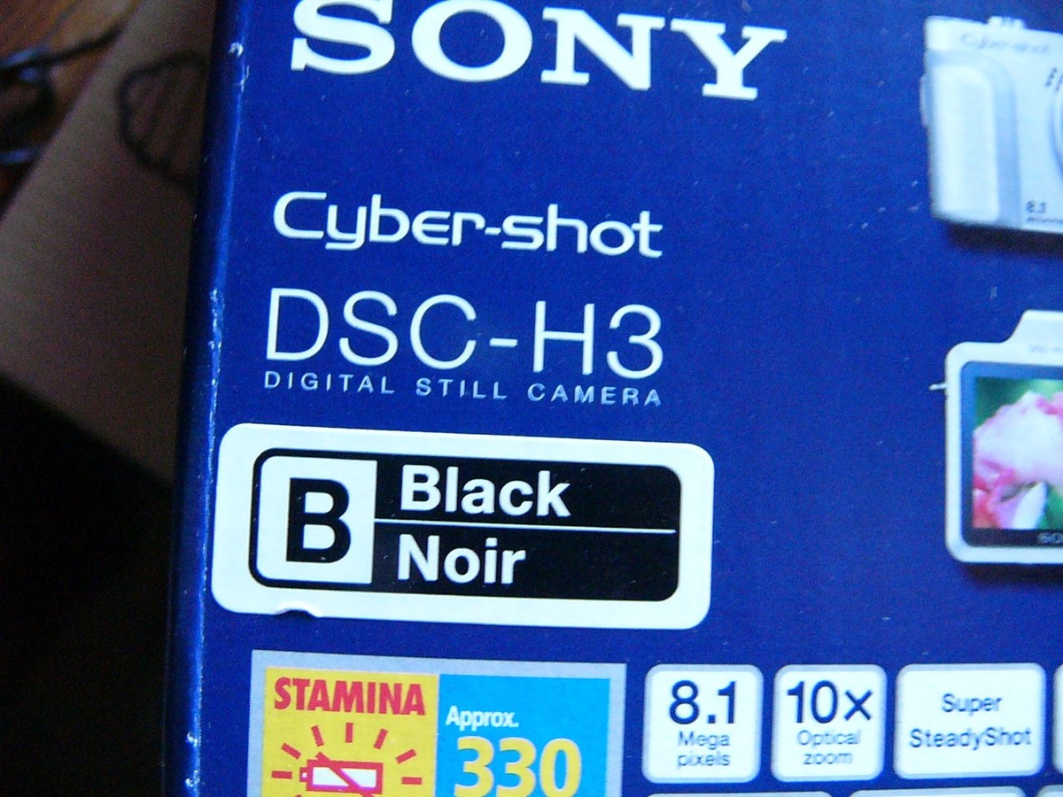 Sony Cyber-shot DSC-H3 8.1MP Digital Camera - Black for sale