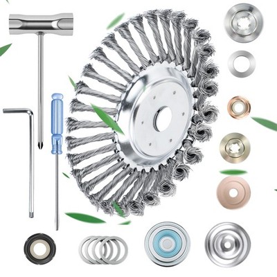 Unkrautbürste Hochwertiger Für 25,4x200mm Stihl Silber Motorsense Freischneider