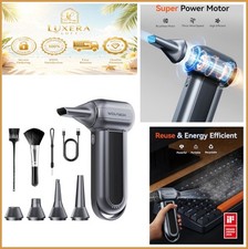 Compressed Air Duster 150000RPM 45 m/s Type-C Charging 5 Nozzles 2 Brushes For