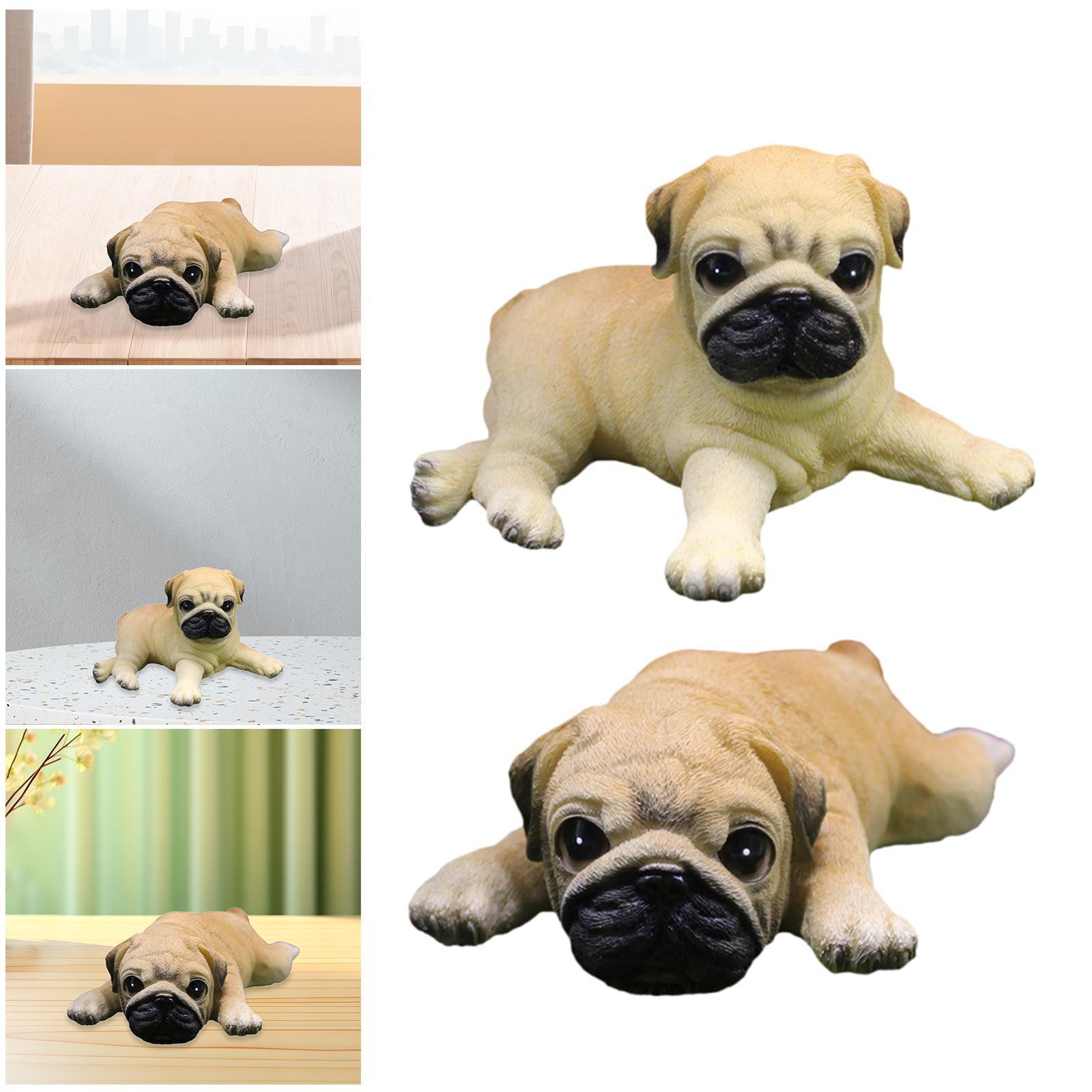 Puppy Statue Car Desktop Ornament Collectibles Centerpiece Miniature Dog