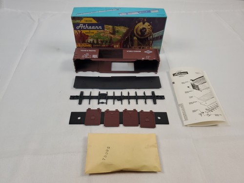 Boxcar doble puerta escala Ho Athearn Texas & Pacific 50' TP 74505 caja azul  | Condition: New