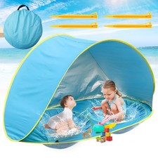 Baby Beach Tent-2 Pools Pop Up UPF 50 Sunshade with Carry Bag, Portable for ...