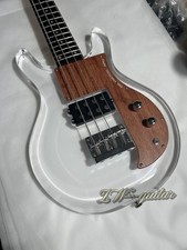 Dan Armstrong 4 Strings Acrylic Electric Bass Maple Neck Rosewood Fretboard w/H