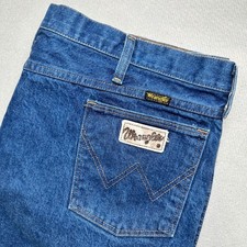 Vintage Wrangler Made in USA Jeans Men 44x32 Blue Cowboy Cut Straight Leg