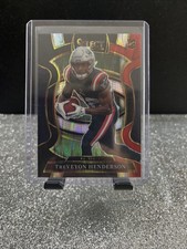 2025 Panini Select Concourse TreVeyon Henderson #78 Black & Red Shock Prizm (RC)