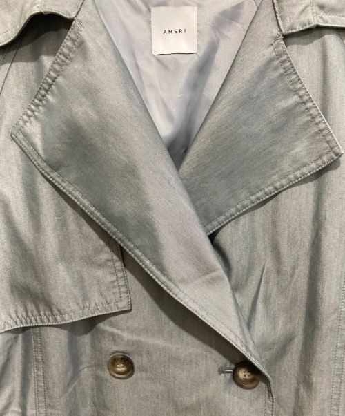 Ameri                    Back pleated trench coat… - image 3