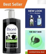 Biore Deep Pore Charcoal Face Wash - 6.77 oz Daily Cleanser for Oily Skin