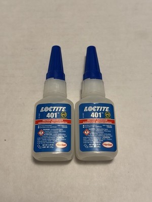 Brand New x2 Loctite 401 Instant Adhesive Clear 20g EXP 11/2027